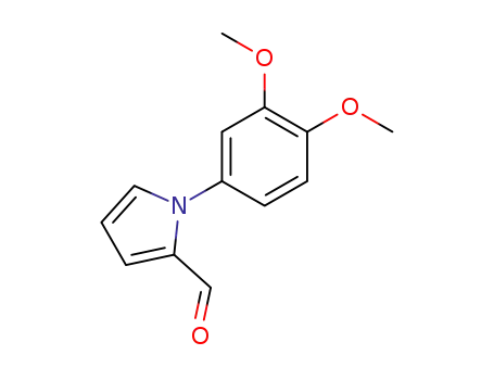 Molecular Structure of 43053-78-7 (1-(3,4-DIMETHOXYPHENYL)-1H-PYRROLE-2-CARBALDEHYDE)