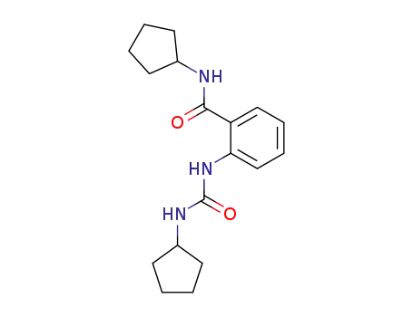 Molecular Structure of 43121-73-9 (N-cyclopentyl-2-[(cyclopentylcarbamoyl)amino]benzamide)
