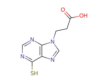 9H-Purine-9-propanoicacid, 1,6-dihydro-6-thioxo- cas  4367-64-0