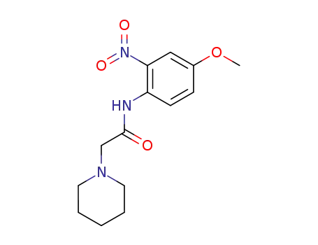 Molecular Structure of 2718-19-6 (piperidino-acetic acid-(4-methoxy-2-nitro-anilide))