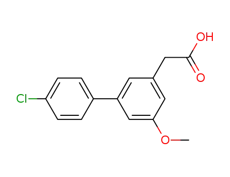 3-メトキシ-5-(4-クロロフェニル)フェニル酢酸