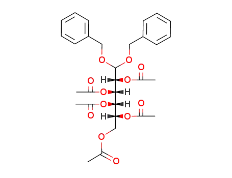 Molecular Structure of 4356-97-2 ([3,4,5,6-tetraacetyloxy-1,1-bis(phenylmethoxy)hexan-2-yl] acetate)
