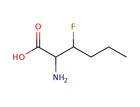 Molecular Structure of 43163-96-8 (3-FLUORO-DL-NORLEUCINE)
