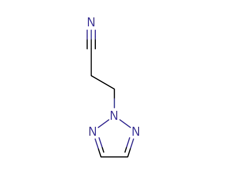 Molecular Structure of 4320-93-8 (3-(2H-1,2,3-TRIAZOL-2-YL)PROPANENITRILE)