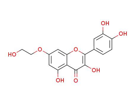 Molecular Structure of 51031-80-2 (7-O-(beta-hydroxyethyl)quercetin)