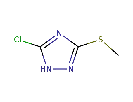 5- 클로로 -3- (메틸 티오) -1H-1,2,4- 트리아 졸 (SALTDATA : FREE)