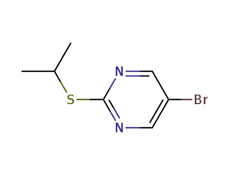 Molecular Structure of 433684-22-1 (5-bromo-2-(isopropylthio)pyrimidine)