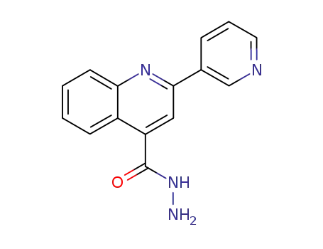 Molecular Structure of 5109-97-7 (2-PYRIDIN-3-YL-QUINOLINE-4-CARBOXYLIC ACID HYDRAZIDE)