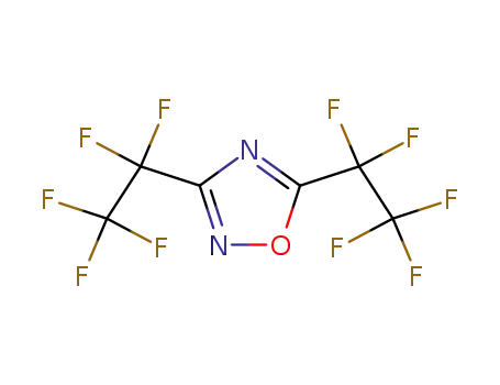 Molecular Structure of 4314-44-7 (3,5-bis(pentafluoroethyl)-1,2,4-oxadiazole)
