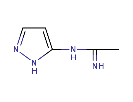 Molecular Structure of 51247-95-1 (N-(1H-Pyrazol-3-yl)acetiMidaMide)