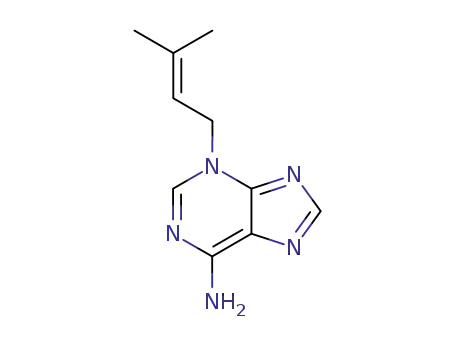 Molecular Structure of 10091-84-6 (3-(3-Methyl-2-butenyl)-3H-purin-6-amine)