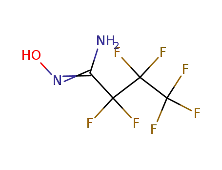 Molecular Structure of 4314-37-8 (Butanimidamide,2,2,3,3,4,4,4-heptafluoro-N-hydroxy-)