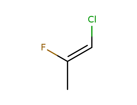 Molecular Structure of 430-48-8 ((Z)-1-CHLORO-2-FLUOROPROP-1-ENE)