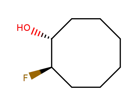 Molecular Structure of 433305-00-1 (Cyclooctanol, 2-fluoro-, (1R,2R)-rel- (9CI))