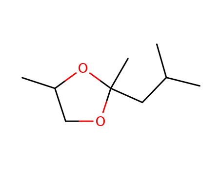 Molecular Structure of 4351-12-6 (2,4-dimethyl-2-(2-methylpropyl)-1,3-dioxolane)