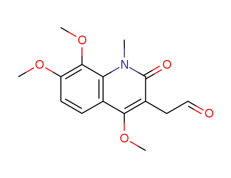 Molecular Structure of 85769-56-8 (3-formylmethyl-1-methyl-4,7,8-trimethoxy-2-quinolone)