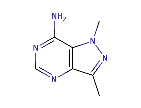 Molecular Structure of 51222-26-5 (1,3-dimethyl-1H-pyrazolo[4,3-d]pyrimidin-7-amine)