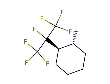 Molecular Structure of 4316-00-1 (1-IODO-2-(HEPTAFLUOROISOPROPYL)CYCLOHEXANE)