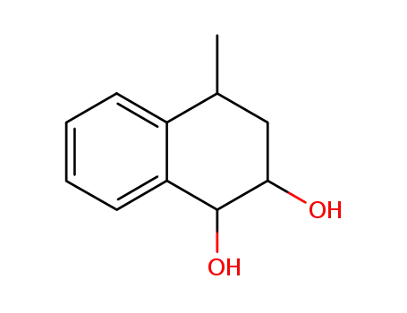 Molecular Structure of 51086-38-5 (1,2,3,4-Tetrahydro-4-methyl-1,2-naphthalenediol)