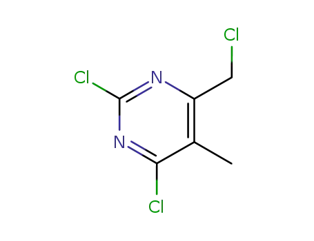 Molecular Structure of 430440-91-8 (2,4-Dichloro-6-(chloroMethyl)-5-MethylpyriMidine)