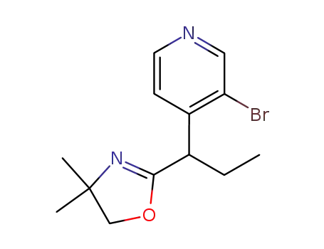 3-bromo-4-[1-(4,4-dimethyl-4,5-dihydro-oxazol-2-yl)-propyl]-pyridine