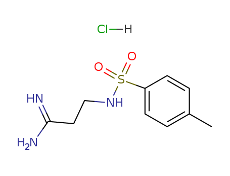 Propanimidamide,3-[[(4-methylphenyl)sulfonyl]amino]-, hydrochloride (1:1) cas  4349-34-2