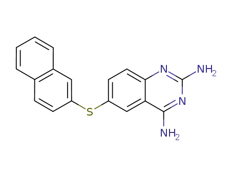 Molecular Structure of 51124-09-5 (2,4-Quinazolinediamine, 6-(2-naphthalenylthio)-)