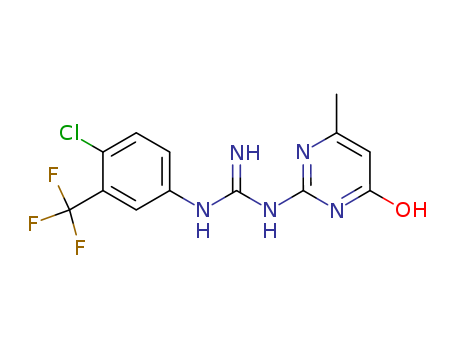 Guanidine,N-[4-chloro-3-(trifluoromethyl)phenyl]-N'-(1,4-dihydro-6-methyl-4-oxo-2-pyrimidinyl)-(9CI)