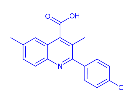 2-(4-CHLOROPHENYL)-3,6-DIMETHYLQUINOLINE-4-CARBOXYLIC ACID