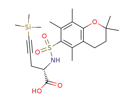 (S)-2-(2,2,5,7,8-Pentamethyl-chroman-6-sulfonylamino)-5-trimethylsilanyl-pent-4-ynoic acid
