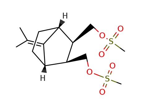 Molecular Structure of 51510-25-9 ([(2R,3S)-7-(propan-2-ylidene)bicyclo[2.2.1]heptane-2,3-diyl]dimethanediyl dimethanesulfonate)