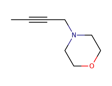 Molecular Structure of 443749-20-0 (Morpholine, 4-(2-butynyl)- (9CI))