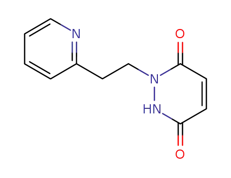Molecular Structure of 4369-11-3 (1-[2-(pyridin-2-yl)ethyl]-1,2-dihydropyridazine-3,6-dione)