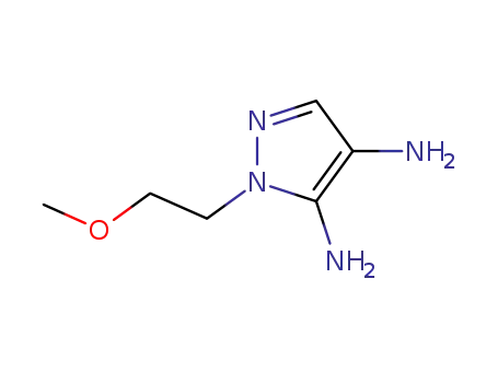 Molecular Structure of 439902-06-4 (1H-Pyrazole-4,5-diamine,  1-(2-methoxyethyl)-)