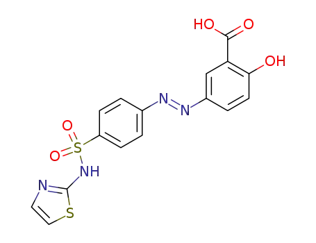 Molecular Structure of 515-58-2 (Salazosulfathiazole)