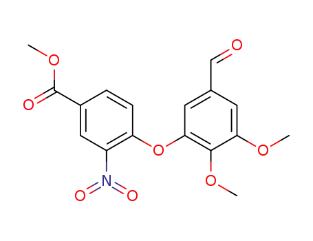 4-(5-formyl-2,3-dimethoxy-phenoxy)-3-nitro-benzoic acid methyl ester