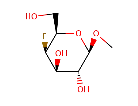 Molecular Structure of 51385-54-7 (methyl 4-deoxy-4-fluoro-D-galactopyranoside)