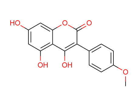 4,5,7-TRIHYDROXY-4'-METHOXY-3-PHENYLCOUMARIN