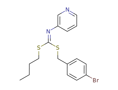 Carbonimidodithioicacid, 3-pyridinyl-, (4-bromophenyl)methyl butyl ester (9CI)