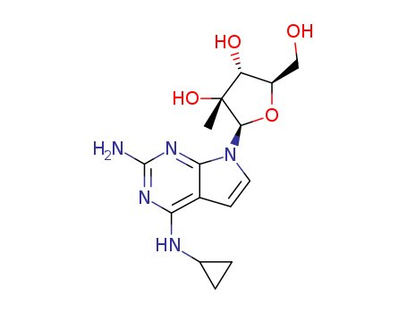 N4-Cyclopropyl-7-(2-C-methyl-β-D-ribofuranosyl)-7H-pyrrolo[2,3-d]pyrimidine-2,4-diamine