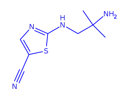 2-[(2-amino-2-methylpropyl)amino]-1,3-thiazole-5-carbonitrile