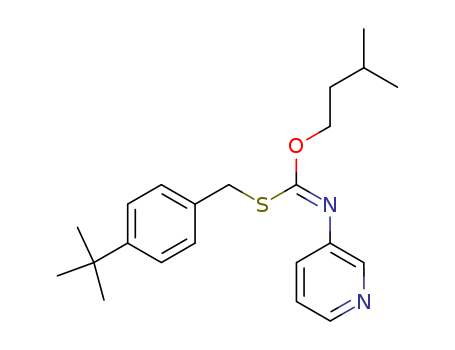 Carbonimidothioic acid,3-pyridinyl-, S-[[4-(1,1-dimethylethyl)phenyl]methyl] O-(3-methylbutyl) ester(9CI)