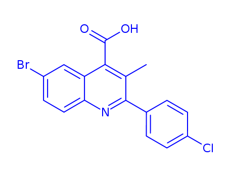 6-BROMO-2-(4-CHLOROPHENYL)-3-METHYLQUINOLINE-4-CARBOXYLIC ACID