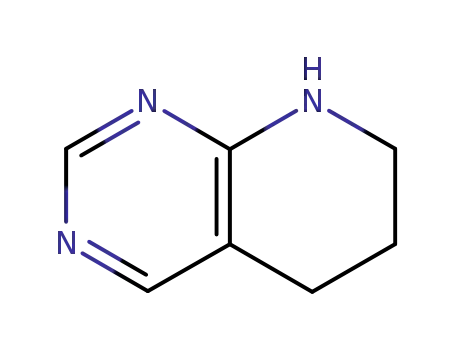 Molecular Structure of 4430-80-2 (Pyrido[2,3-d]pyrimidine, 1,5,6,7-tetrahydro- (9CI))
