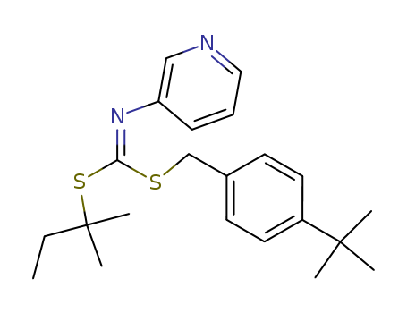 Carbonimidodithioicacid, 3-pyridinyl-, [4-(1,1-dimethylethyl)phenyl]methyl 1,1-dimethylpropylester (9CI)