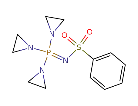 Molecular Structure of 4411-74-9 (N-[tris(aziridin-1-yl)-lambda~5~-phosphanylidene]benzenesulfonamide)