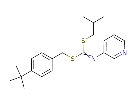 Molecular Structure of 51308-55-5 ((4-(1,1-Dimethylethyl)phenyl)methyl2-methylpropyl-3-pyridinylcarbonimidodithioate)