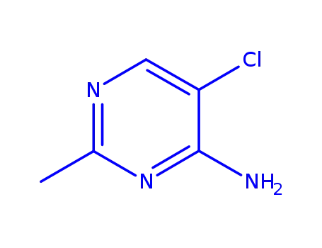 Molecular Structure of 438249-95-7 (4-Pyrimidinamine, 5-chloro-2-methyl- (9CI))