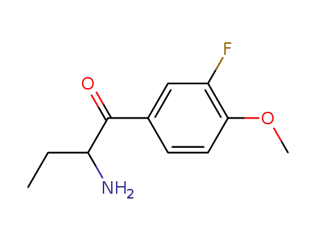 Molecular Structure of 4374-18-9 (Butyrophenone,  2-amino-3-fluoro-4-methoxy-  (8CI))