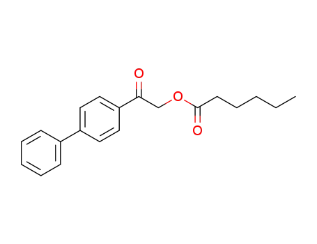 Molecular Structure of 4376-33-4 (2-(biphenyl-4-yl)-2-oxoethyl hexanoate)